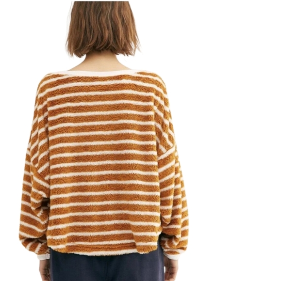 FREE PEOPLE Breton Striped Pullover Long Sleeve Sweater - Picture 3 of 13